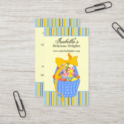 Aangepaste cadeau visitekaartje (Voorkant / Achterkant in situ)