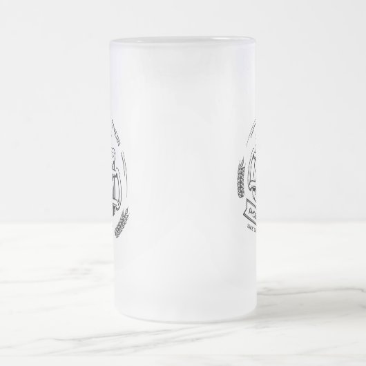 Aangepaste cadeau voor bierliefhebber gepersonalis matglas bierpul (Center)