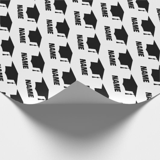 Aangepaste cadeaubonloop voor afgestudeerden op sc cadeaupapier (Hoek)