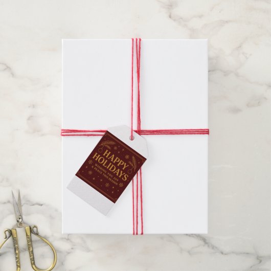 Aangepaste cadeauLabels (Met Touw)