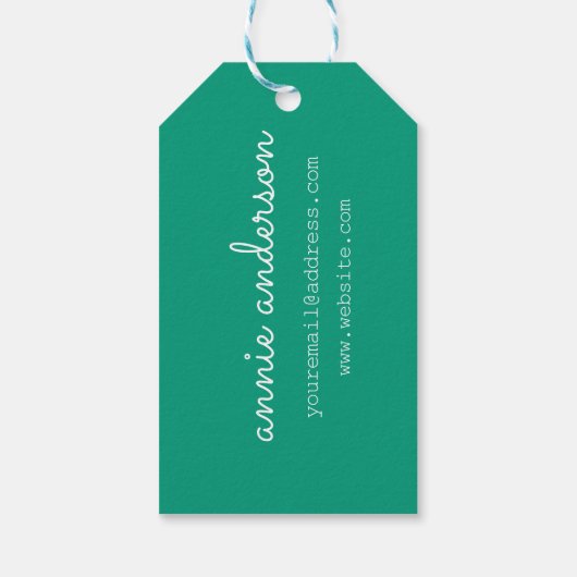 Aangepaste cadeauLabels (Achterkant)