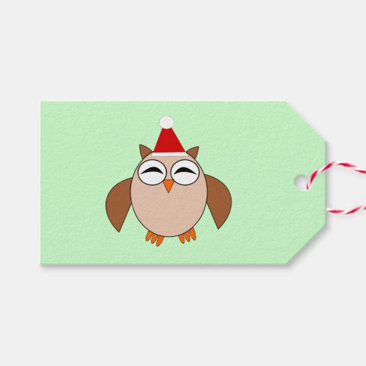 Aangepaste cadeauLabels voor kerstboomkaars (Voorkant (Horizontaal))