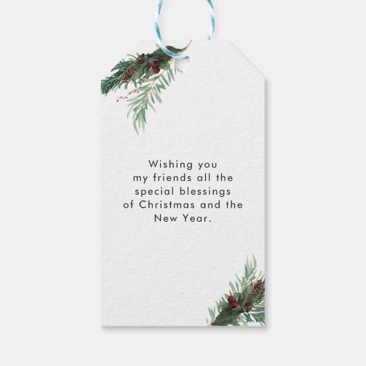 Aangepaste cadeaulabels voor kerstcadeautjes voor  (Achterkant)