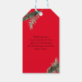 Aangepaste cadeaulabels voor kerstcadeautjes voor  (Achterkant)