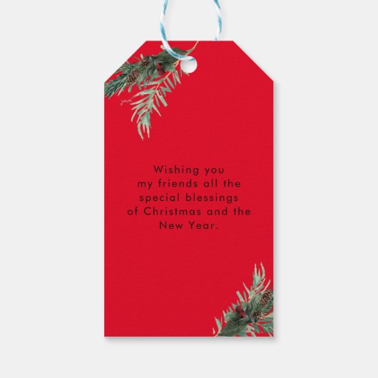 Aangepaste cadeaulabels voor kerstcadeautjes voor  (Achterkant)