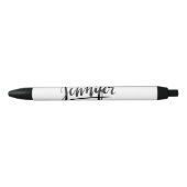 Aangepaste cadeaupennen met de naam Jennifer Zwarte Inkt Pen (Voorkant)