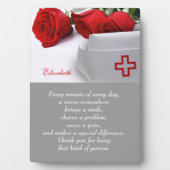 Aangepaste cadeauplaquette voor verpleegkundigen fotoplaat (voorkant)