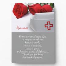 Aangepaste cadeauplaquette voor verpleegkundigen