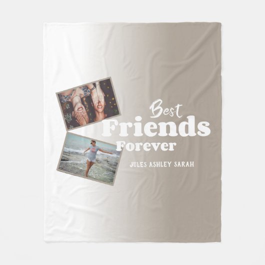 Aangepaste cadeaus voor beste vrienden fleece deken (Voorkant)
