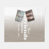 Aangepaste cadeaus voor beste vrienden fleece deken (Voorkant (Horizontaal))
