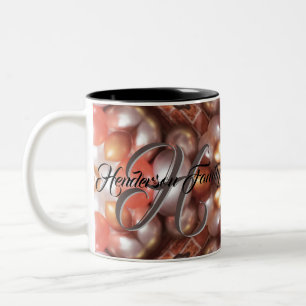 Aangepaste cadeaus voor de hele familie tweekleurige koffiemok