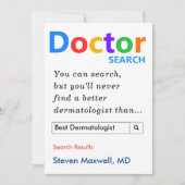 Aangepaste cadeaus voor dermatoloog  feestdagenkaart (Voorkant)