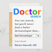 Aangepaste cadeaus voor dermatoloog  feestdagenkaart (Voorkant / Achterkant)