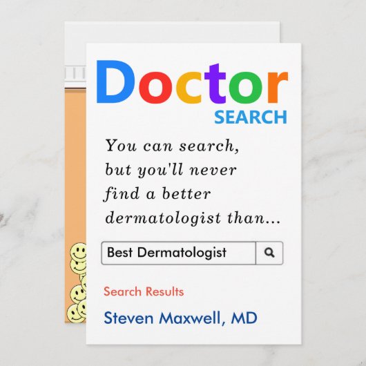 Aangepaste cadeaus voor dermatoloog  feestdagenkaart (Voorkant / Achterkant)