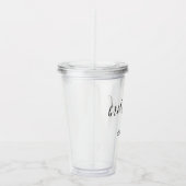 Aangepaste cadeaus voor gepersonaliseerde minimali acryl drinkbeker (Rechts)