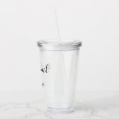 Aangepaste cadeaus voor gepersonaliseerde minimali acryl drinkbeker (Links)