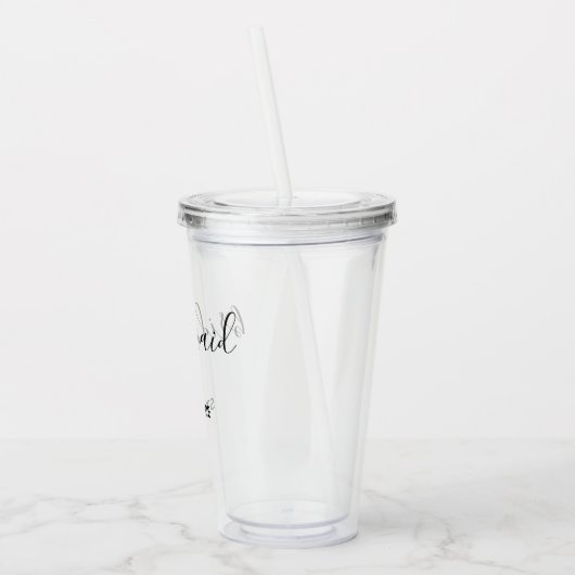 Aangepaste cadeaus voor gepersonaliseerde minimali acryl drinkbeker (Links)