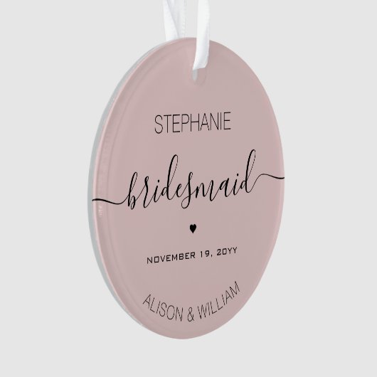 Aangepaste cadeaus voor gepersonaliseerde minimali ornament (voorkant)