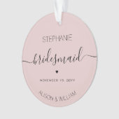 Aangepaste cadeaus voor gepersonaliseerde minimali ornament (voorkant)