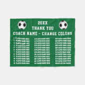 Aangepaste cadeaus voor geweldige Voetbal coach vo Fleece Deken (Voorkant (Horizontaal))