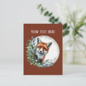 Aangepaste cadeaus voor liefhebbers van vossen briefkaart (Staand voorkant)