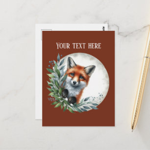 Aangepaste cadeaus voor liefhebbers van vossen briefkaart