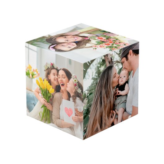 Aangepaste cadeaus voor mam Moederdag 13 Foto Coll Kubus (Achter hoekig)