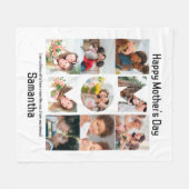 Aangepaste cadeaus voor mam Moederdag 9 Foto Colla Fleece Deken (Voorkant (Horizontaal))