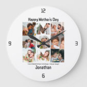 Aangepaste cadeaus voor mam Moederdag 9 Foto Colla Grote Klok (Voorkant)