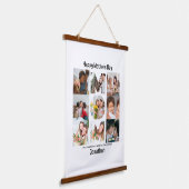 Aangepaste cadeaus voor mam Moederdag 9 Foto Colla Hangend Wandkleed (Gebogen)