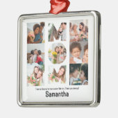 Aangepaste cadeaus voor mam Moederdag 9 Foto Colla Metalen Ornament (Links)