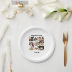 Aangepaste cadeaus voor mam Moederdag 9 Foto Colla Papieren Bordje
