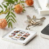 Aangepaste cadeaus voor mam Moederdag 9 Foto Colla Sleutelhanger (Zijkant)