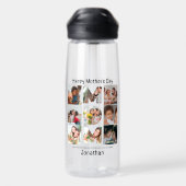 Aangepaste cadeaus voor mam Moederdag 9 Foto Colla Waterfles (Achterkant)