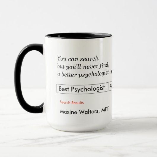 Aangepaste cadeaus voor psychologen mok (Links)