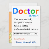 Aangepaste cadeaus voor Pulmonoloog Feestdagenkaart (Voorkant / Achterkant)