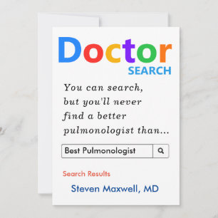 Aangepaste cadeaus voor Pulmonoloog Feestdagenkaart