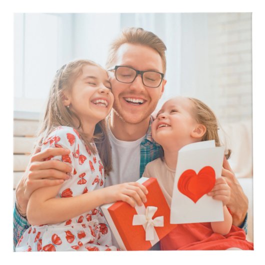 Aangepaste cadeaus voor vaders Dag 13 Foto Collage Kubus (Rechts)