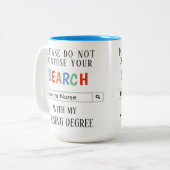 Aangepaste cadeaus voor verpleegkundigen tweekleurige koffiemok (Voorkant links)