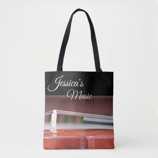 Aangepaste cadeaus voor Violin Players Tote Bag (Voorkant)