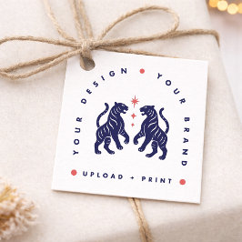 Aangepaste cadeautags | Upload uw eigen ontwerp Fa Bedankjes Labels