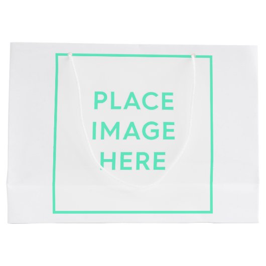 Aangepaste cadeautas - Groot, glanzend (Achterkant)