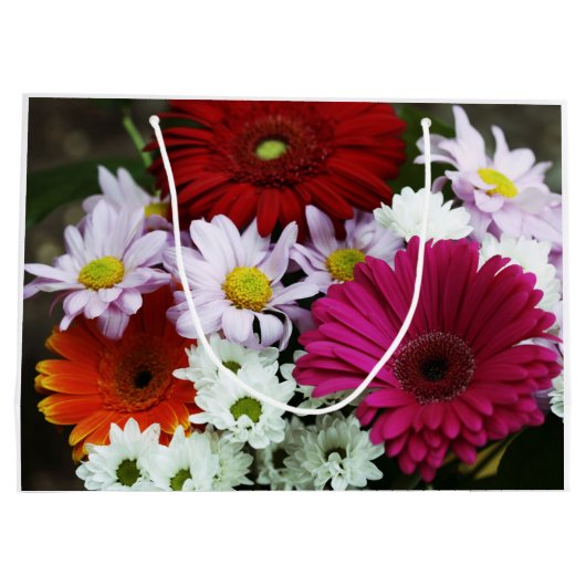 Aangepaste cadeautas - Grote, glanzende zomerbloem (Achterkant)