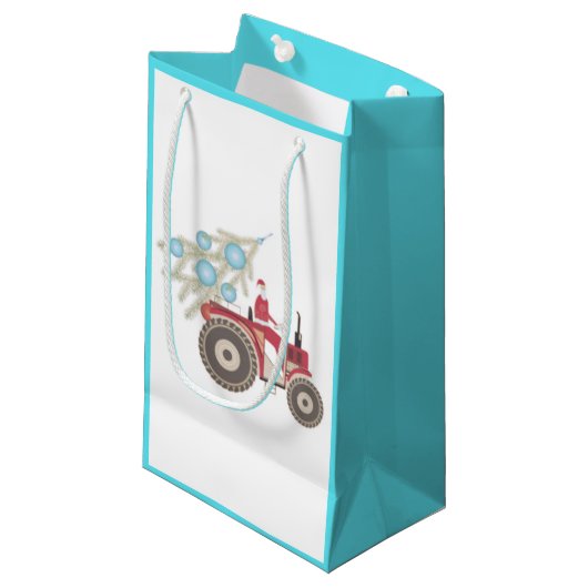 Aangepaste cadeautas - klein, glanzend (Voorkant Gekanteld)