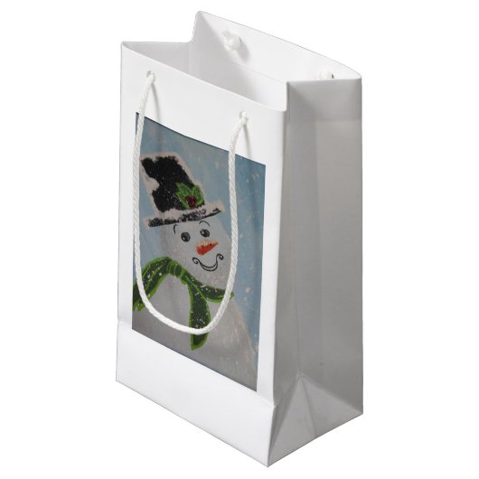 Aangepaste cadeautas - klein, glanzend (Voorkant Gekanteld)