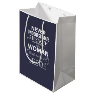 Aangepaste cadeautasjes voor christelijke vrouwen medium cadeauzakje