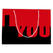 Aangepaste cadeautassen ontworpen voor gevoelens groot cadeauzakje (Achterkant)