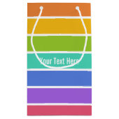 Aangepaste cadeautassen voor regenboogkleuren klein cadeauzakje (Achterkant)