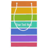 Aangepaste cadeautassen voor regenboogkleuren klein cadeauzakje (Voorkant)