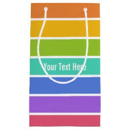 Aangepaste cadeautassen voor regenboogkleuren klein cadeauzakje